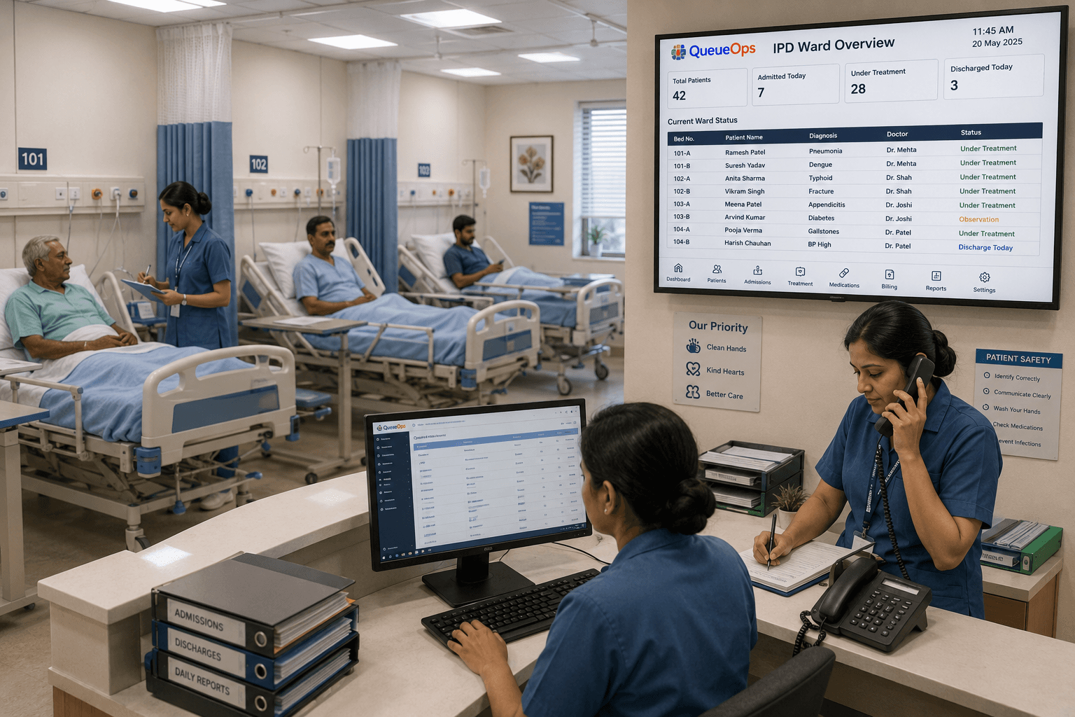 Hospital inpatient (IPD) room